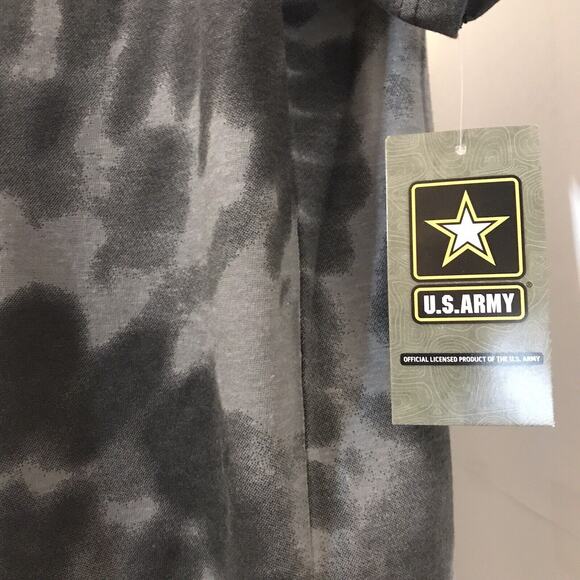 ''NEW'' U.S. Army Men's T Shirt Short Sleeve Black/Gray Camo Size XL - Picture 3 of 6
